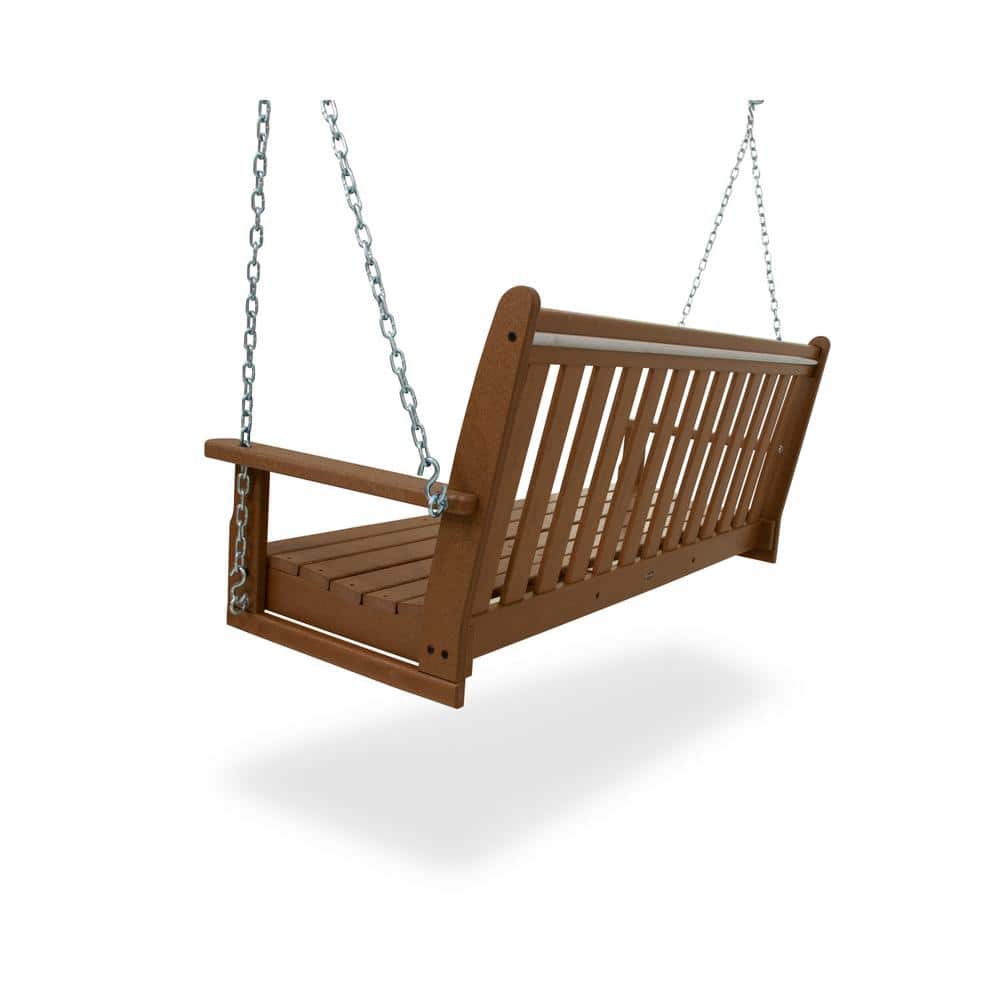 Teak 60.5" Recycled Plastic Outdoor Porch Swing
