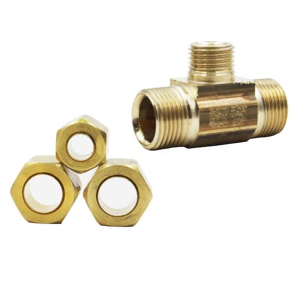 Everbilt 3/8 in. Female OD Compression Brass Coupling Fitting 803119 - The  Home Depot