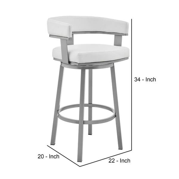 22 inch bar discount stool with back