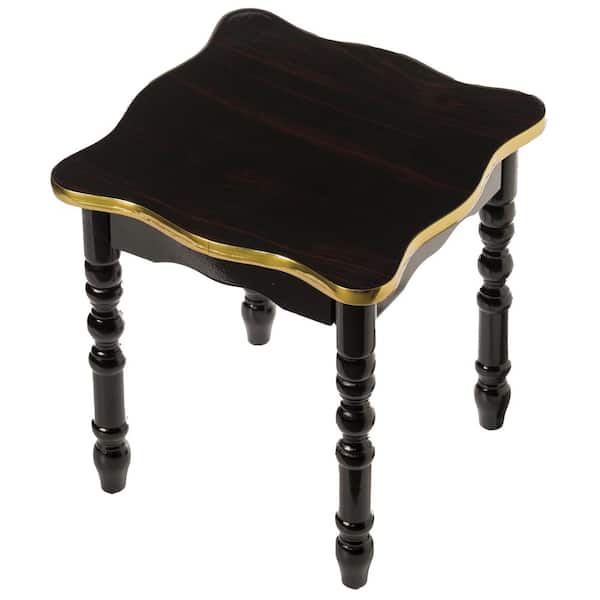 FABULAXE Versatile Square Wooden Side Table - Living Room Accent End Table, Sleek Design, Storage Shelf for Home Decor, Brown