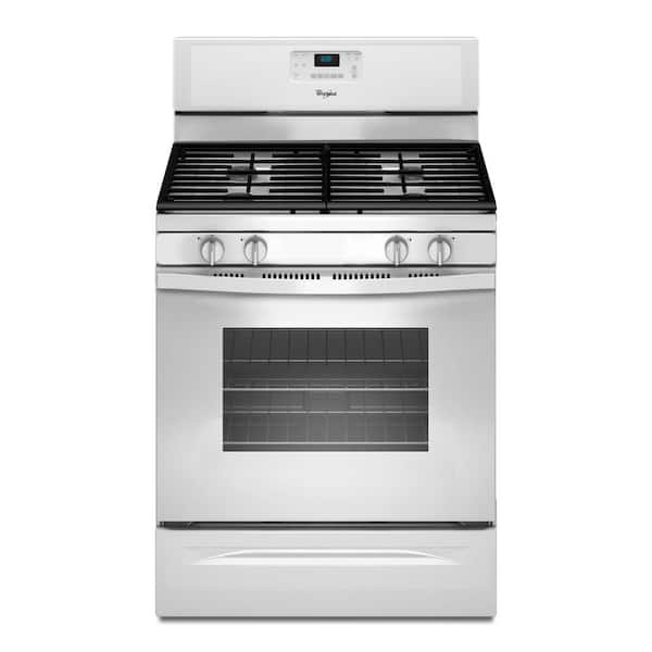 Whirlpool 5.0 cu. ft. Gas Range with Self-Cleaning Oven in White