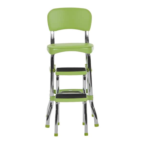 Cosco 2-Step 3 ft. Aluminum Retro Step Stool with 225 lb. Load Capacity in  Green 11120GRN1E - The Home Depot