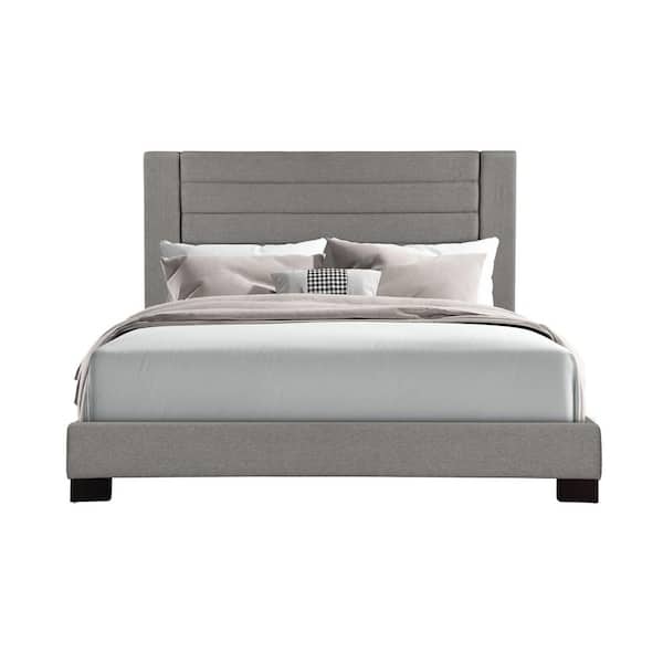 Lane Home Furnishings Charcoal Conrad Complete King Upholstered Bed