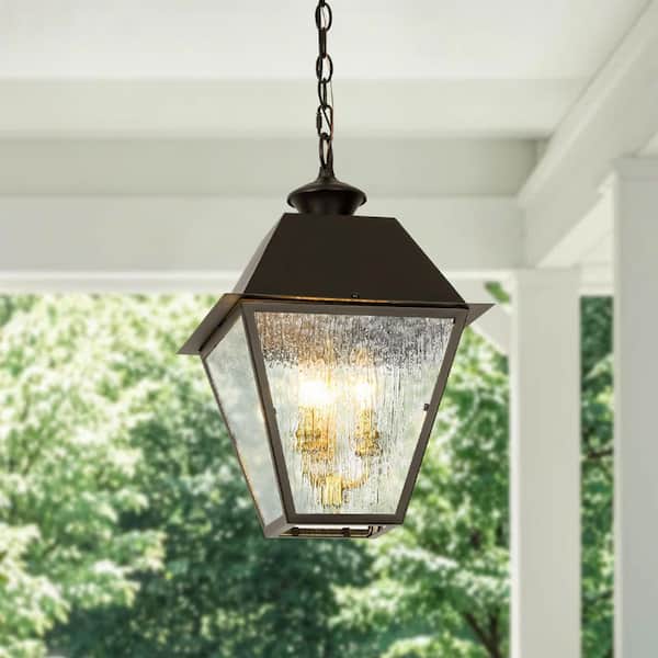 Rennnsan Luvn 18.9 in. 3-Light Sand Black Industrial Dimmable