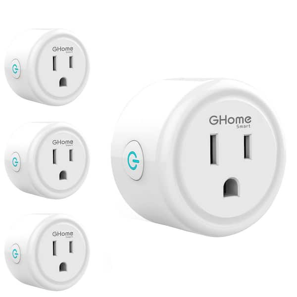 4-Pack White WiFi Smart Plugs Compatible with Alexa and Google Home, 2.4 GHz Wi-Fi Only Smart WiFi Outlet