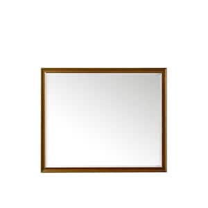 Glenbrooke 48.0 in. W x 40.0 in. H Rectangular Framed Wall Bathroom Vanity Mirror in Country Oak