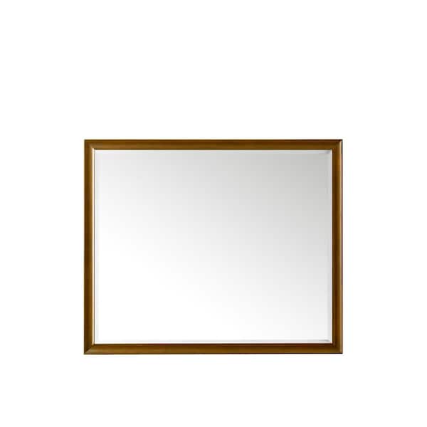 James Martin Vanities Glenbrooke 48.0 in. W x 40.0 in. H Rectangular Framed Wall Bathroom Vanity Mirror in Country Oak