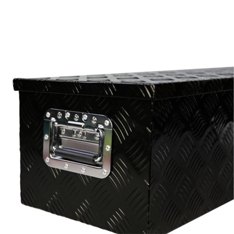 90 Gal. Metal Deck Box 39 in. Aluminum Underbody Truck Tool Box Storage Box with Lock Keys Latch for Truck Van Trailer