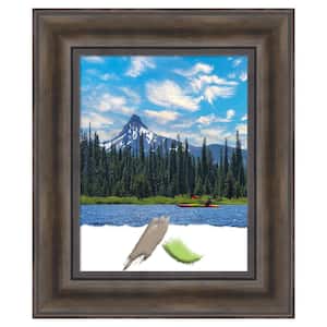 Rustic Pine Brown Wood Picture Frame Opening Size 11 x 14 in.