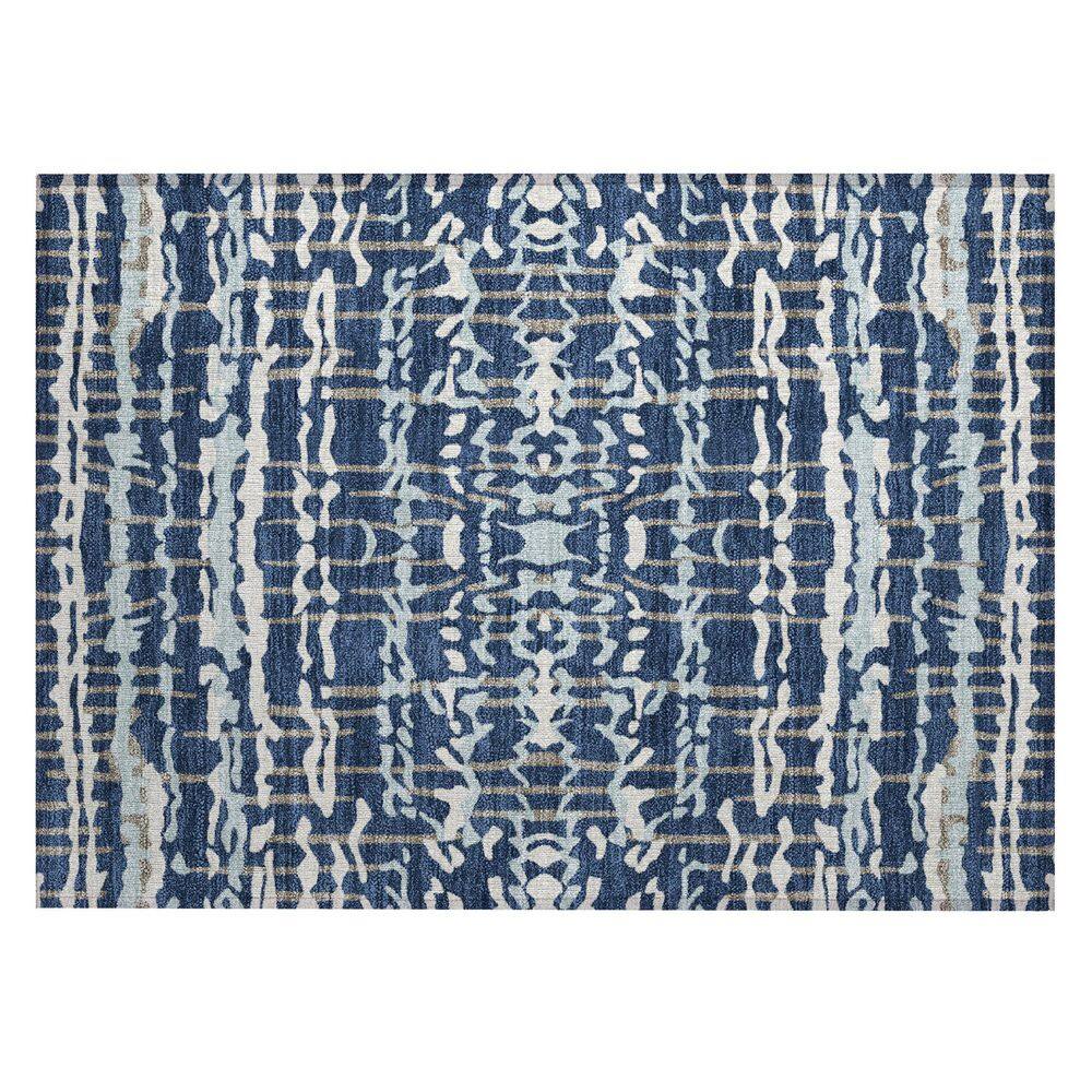 Chantille Machine Washable Indoor/Outdoor Abstract ACN2982 Navy 3 ft. x 4 ft. Area Rug price history on PriceWatchPro