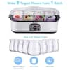 SEEUTEK Yogurt Maker Automatic 1.44 qt. Black Yogurt Maker Machine Automatic Digital Temperature Control