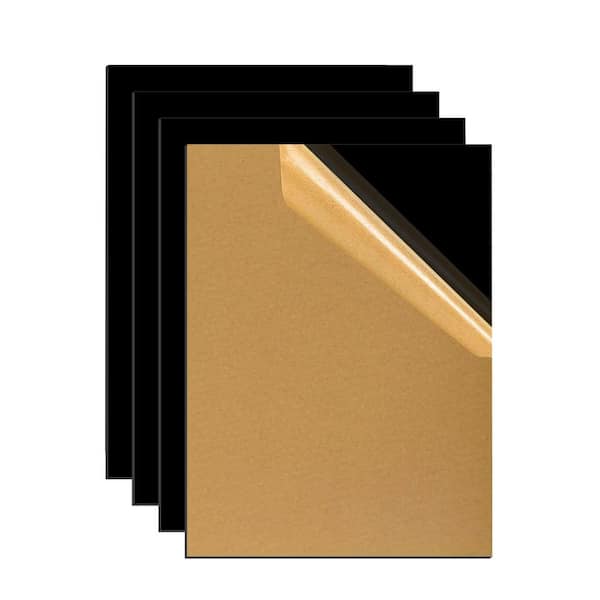 Pro Space 12 in. x 12 in. x 1/8 in. Black Acrylic Cut Plexiglass Durable,Water Resistant,Weatherproof, Multi-Purpose Sheet(4-Pack)
