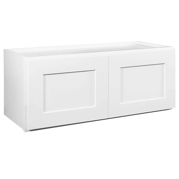 Design House Brookings Solid Wood Shaker 36 in. x 15 in. x 12 in. 2 Door Wall Kitchen Cabinet W3615 in White, Assembled