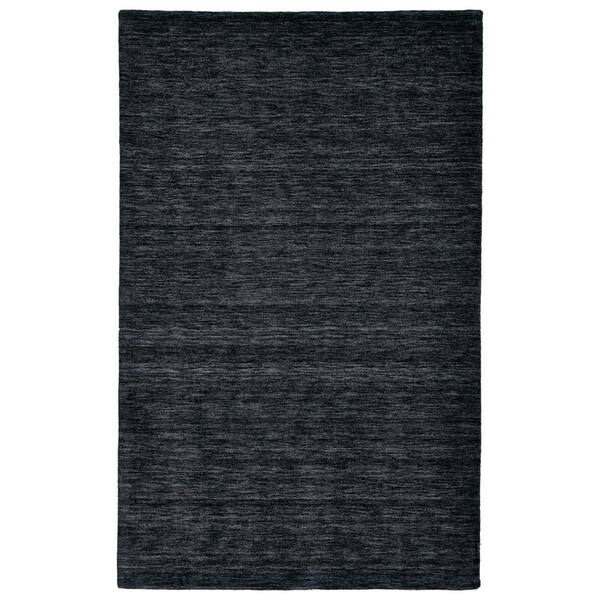 Weave & Wander Celano Black 5 ft. x 8 ft. Solid Area Rug