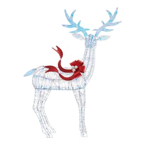 6 ft. Iridescent Twist LED Iridescent Buck Holiday Yard Decoration