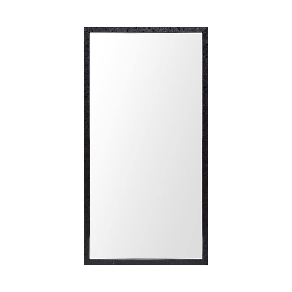 Mercana Large Rectangle Black Modern Mirror (41.5 in. H x 21.5 in. W