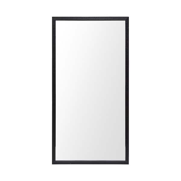 Large Rectangle Black Modern Mirror (41.5 in. H x 21.5 in. W)