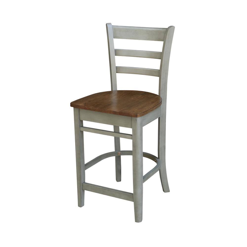 Hickory & Stone 36" Round Solid Wood Counter Height Dining Set with 2 Stools