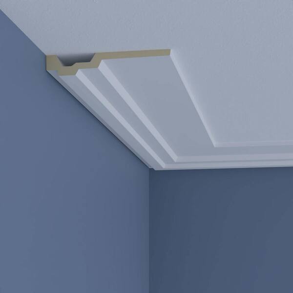 Ekena Millwork Kirizma 6.5 in. D x 6.5 in. W x 96 in. L Polyurethane Crown Moulding
