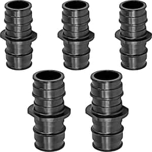 1-1/4 in. Pex-A Coupling Pipe Fitting Plastic Poly Alloy Expansion Barb in Black (Pack of 5)