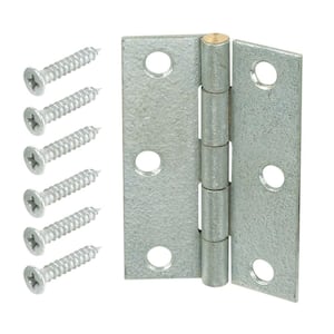 2-1/2 in. Galvanized Non-Removable Pin Narrow Utility Hinge (2-Pack)