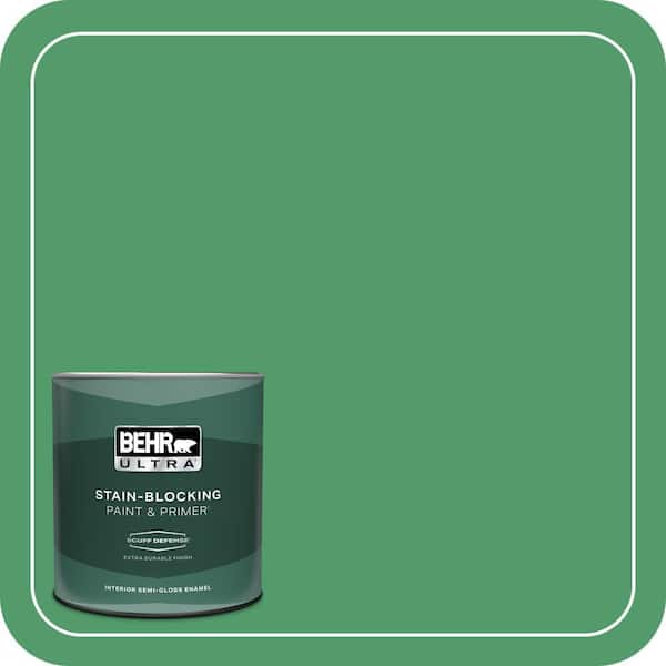 BEHR ULTRA 1 qt. #P410-6 Solitary Tree Extra Durable Semi-Gloss Enamel Interior Paint & Primer