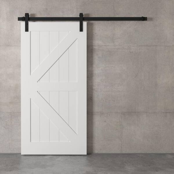 Urban Woodcraft 40-in x 83-in Painted Espresso Z-frame Prefinished Pine MDF Single Barn Door (Hardware Included) Urban Woodcraft 40-in x 83-in Painted Espresso Z-frame Prefinished Pine MDF Single Barn Door (Hardware Included)