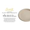 Earth's Natural Alternative 10 in. 3-Compartment Unbleached Bamboo  Compostable Disposable Paper Plates ECOP007CSE - The Home Depot