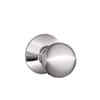 Schlage Orbit Bright Chrome Passage Hall/Closet Door Knob F10 ORB 625 ...