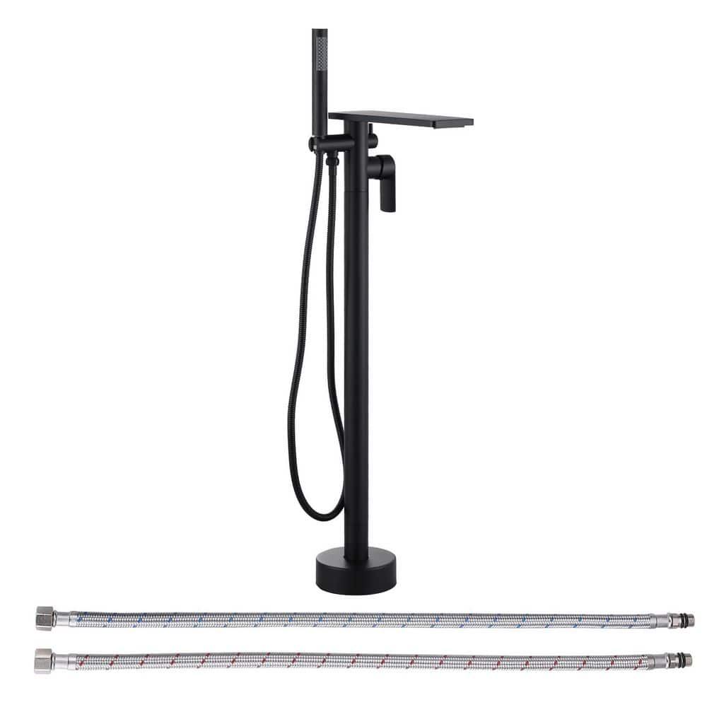 2-Handle Freestanding Tub Faucet with Handshower in Matte Black price history on PriceWatchPro
