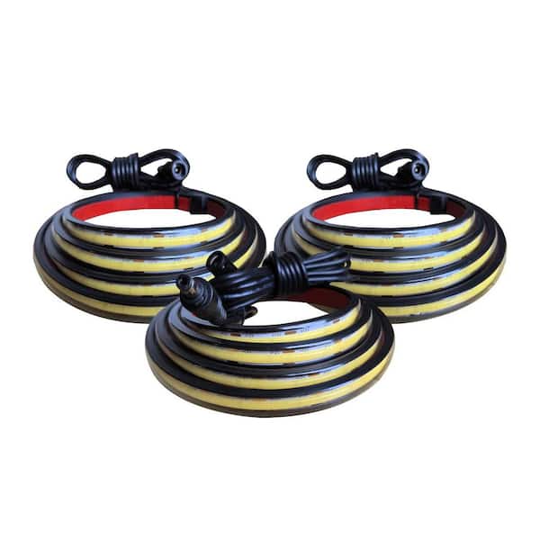 3-Piece LED Truck Bed Light, 12V 6500K White COB Waterproof Lights Strip w/ Switch Blade Fuse Splitter for Pickup Truck