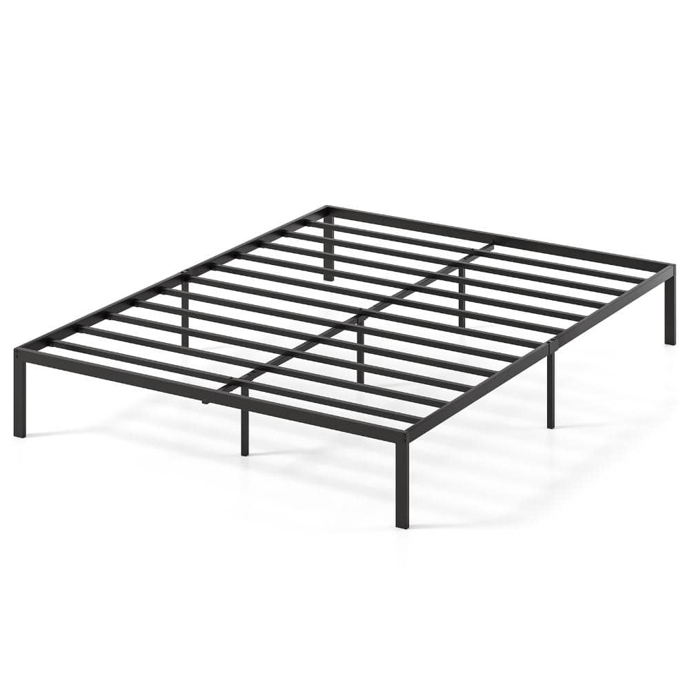 Queen 12 in. Metal Platform Bed Frame with 11 Steel Slats 660 lb. Capacity and No Box Spring Needed