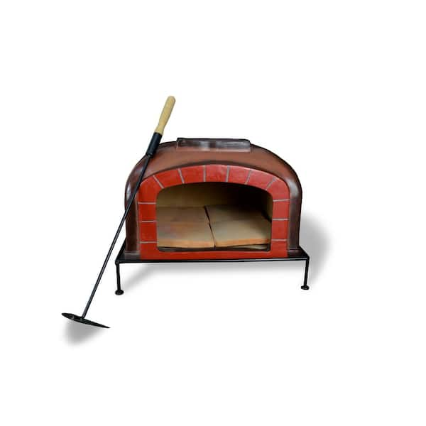 Evergreen Vesuvius Talavera Clay Freestanding Wood-Fired Outdoor Pizza Oven  47M5444 - The Home Depot