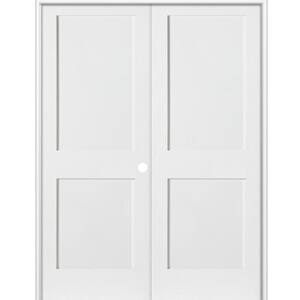 Krosswood Doors 72 in. x 80 in. Craftsman Shaker 2-Panel Left Handed ...