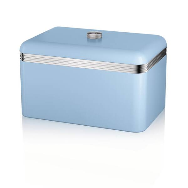 Swan Retro Blue Bread Bin