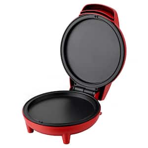 49 sq. in. Red Personal Griddle and Pizza Maker