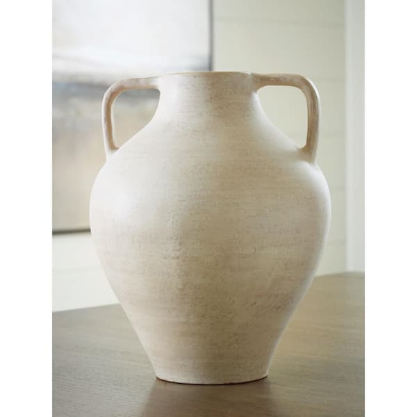 【未使用】pois ポワ back nuance tank ベージュ Signature DESIGN BY ASHLEY Justy 15 in. Beige Terra Cotta Amphora
