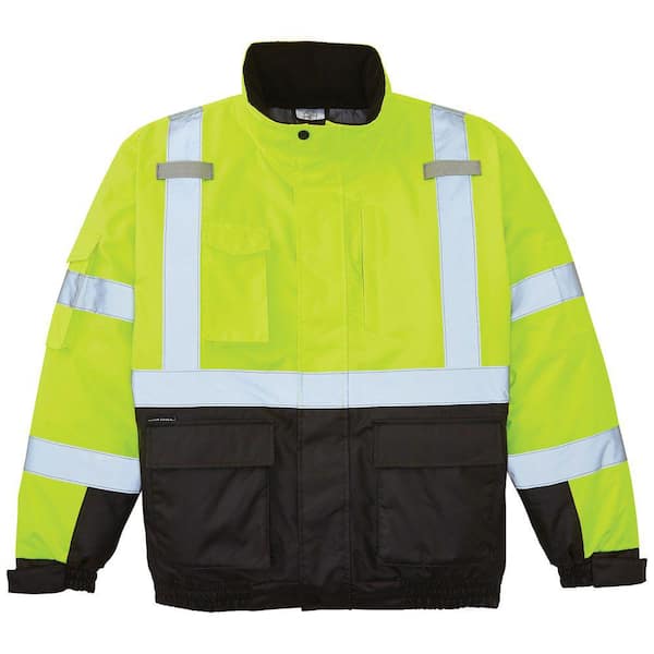 Highly Visible Yellow Bomber Jacket