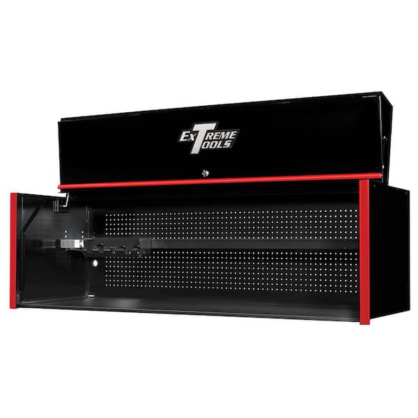 Extreme Tools RX Series 72 in. W x 25 in. D 0 Triple-Bank Extreme Power Workstation Hutch in Green with Black Trim