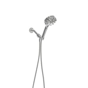Classic 7-Spray Patterns 4.7 in. Single Wall Mount Handheld Shower Head Set Adjustable Shower Faucet in Chrome