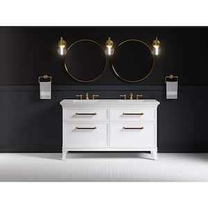 Artifacts 60 in. W x 21.9 in. D x 34.5 in. H Bathroom Vanity Cabinet without Top in Linen White
