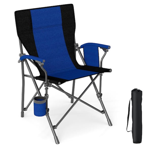 SKONYON Portable Folding Oxford Cloth Camping Chair with Cup