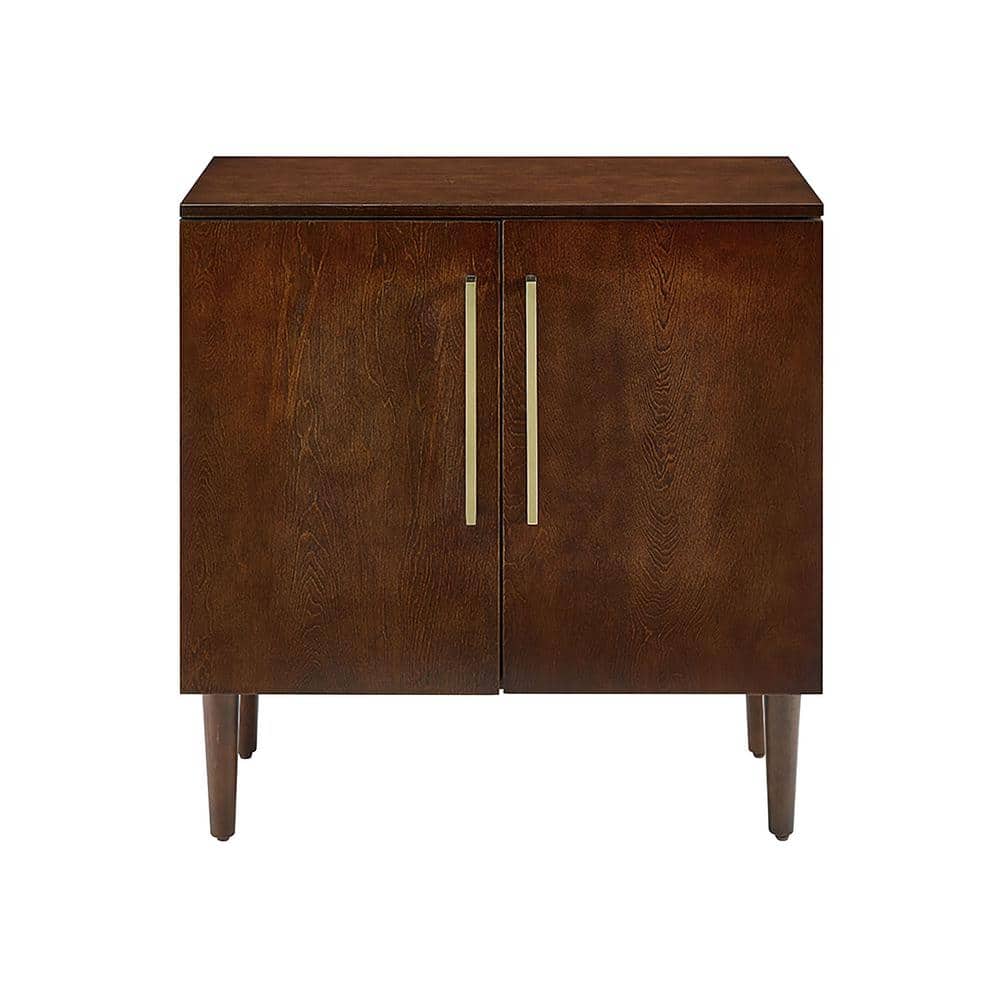 Mid-Century Modern Everett Mahogany Console Cabinet with Storage