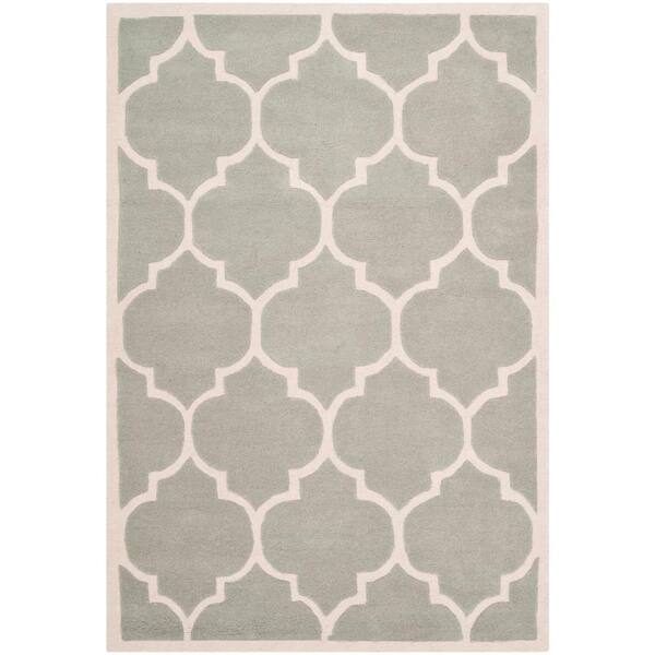 SAFAVIEH Chatham Grey/Ivory 3 ft. x 5 ft. Area Rug