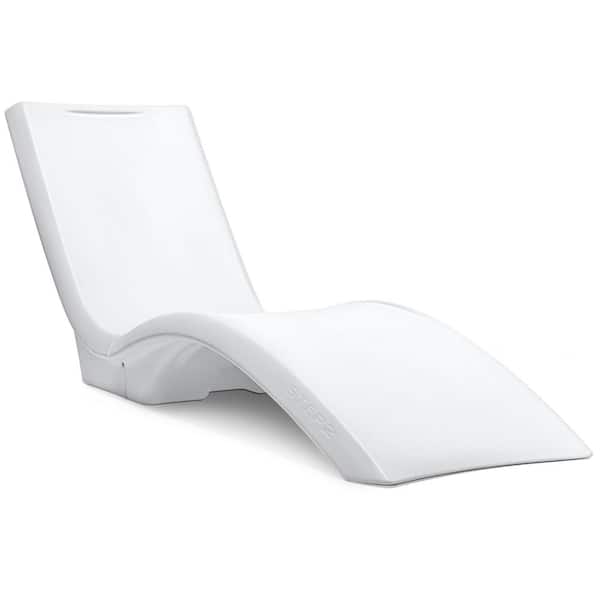 Vero In-Pool and Patio Outdoor Lounger Chair Resin White
