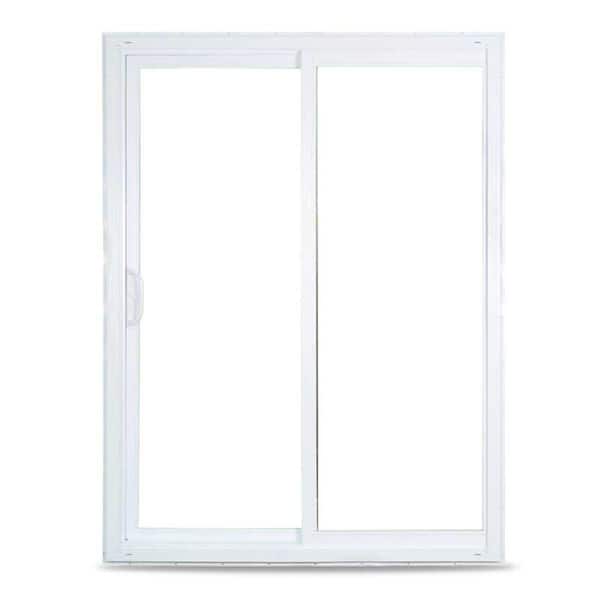 70 Series 72 in. x 80 in. White Reversible Handing Vinyl Sliding Patio Door, Low-E Glass, DP35
