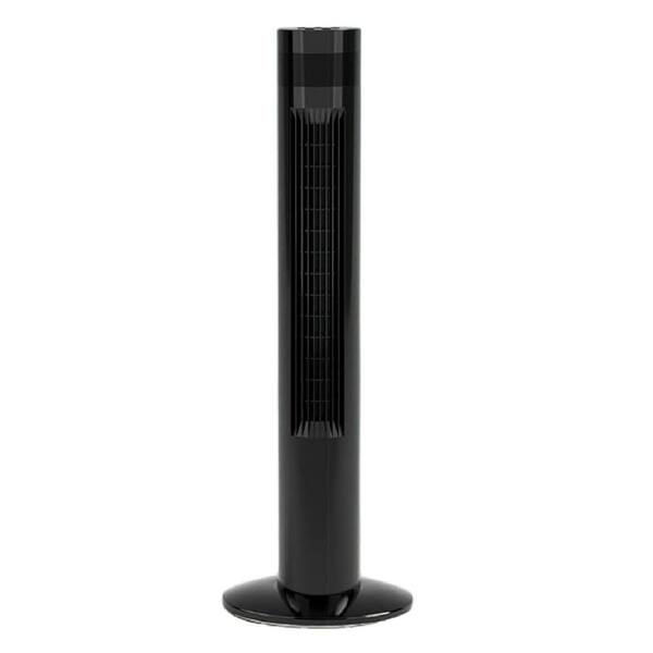 Adrinfly 36 in. 3-Fan Speeds Tower Fan in Black Finish with Remote Control Standing Bladeless Timer Oscillating Quiet 3-Modes Fan