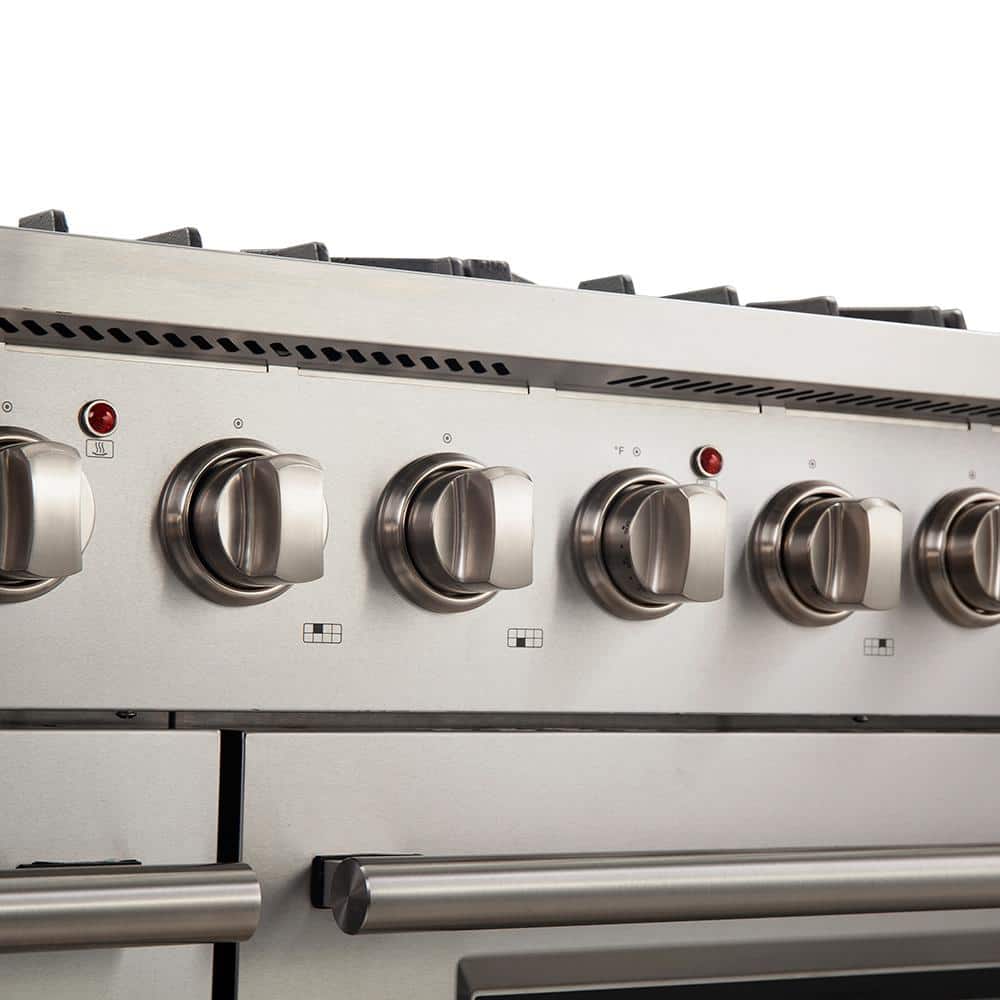 Galiano 48-inch Stainless Steel Dual-Fuel Range with Griddle