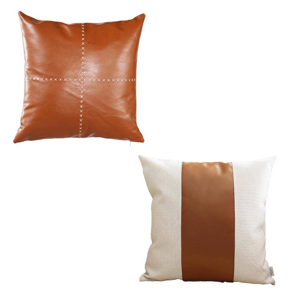 Boho Pillow Cover  Brown Rustic Beige Western Sun