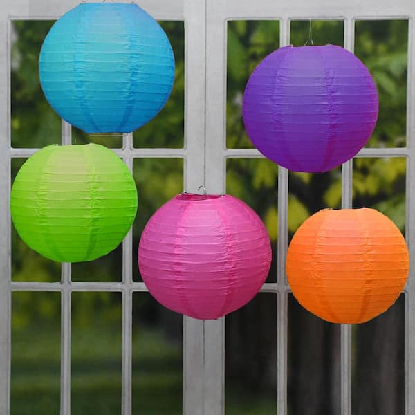 Colorful, Mini Paper Lanterns for Kids to Make and Share - Babble Dabble Do